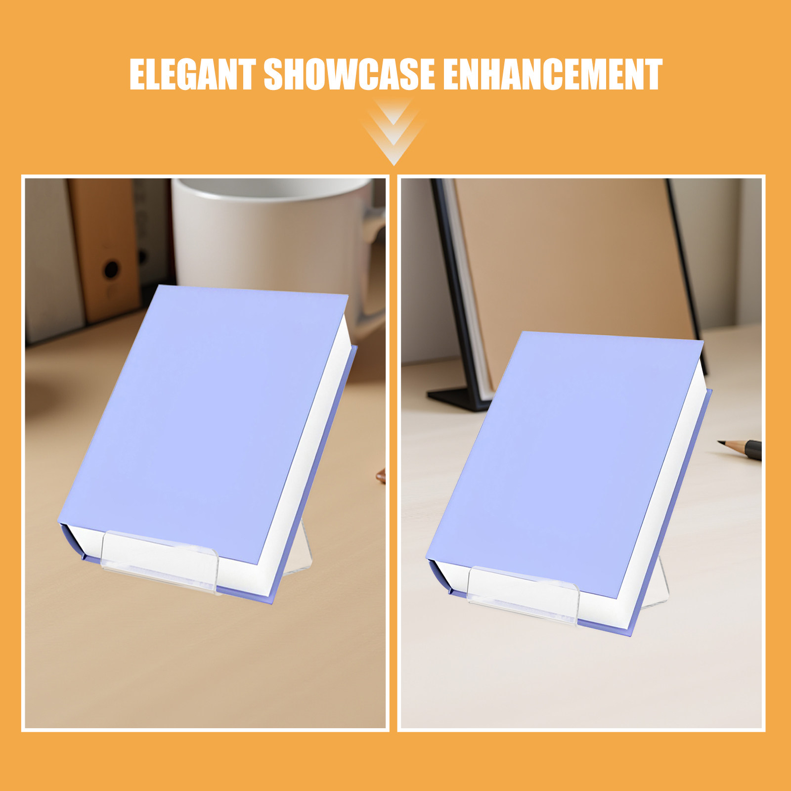 6 Adet Akrilik Kitap Standı, Ş - Clear Acrylic Book Stand Holder incelemesi ve fiyatı