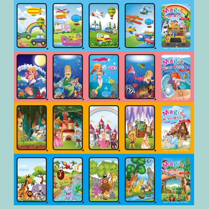 Sihirli Su Çizim Kitabı çocuk  - Reusable Water Magic Coloring Book incelemesi ve fiyatı