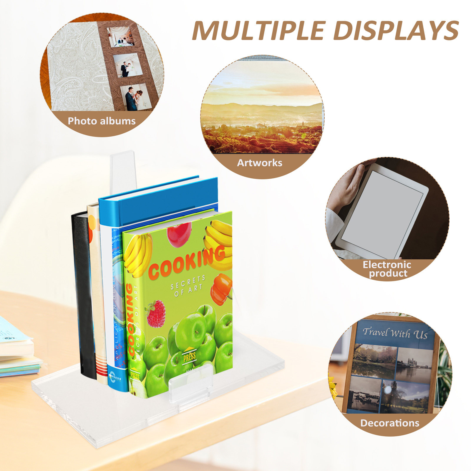 Taşınabilir, Küçük, Şeffaf Akr - Clear Acrylic Book Stand Holder incelemesi ve fiyatı